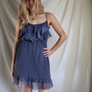 American Eagle Pale Blue Frilly Dress